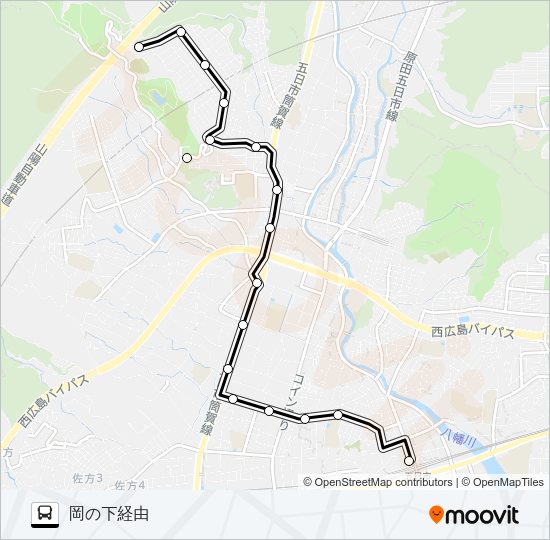 1-1 Bus Line Map