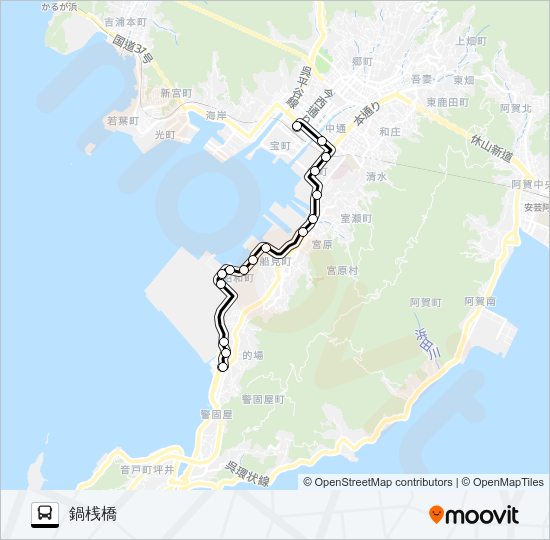1-3 Bus Line Map