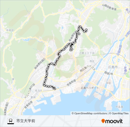 1-9 Bus Line Map