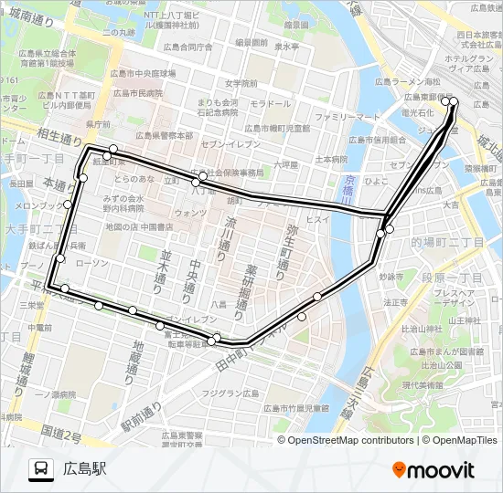 102 Bus Line Map