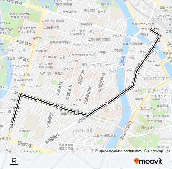 103 Bus Line Map