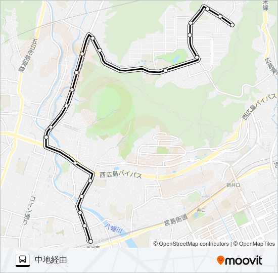 2-1 Bus Line Map