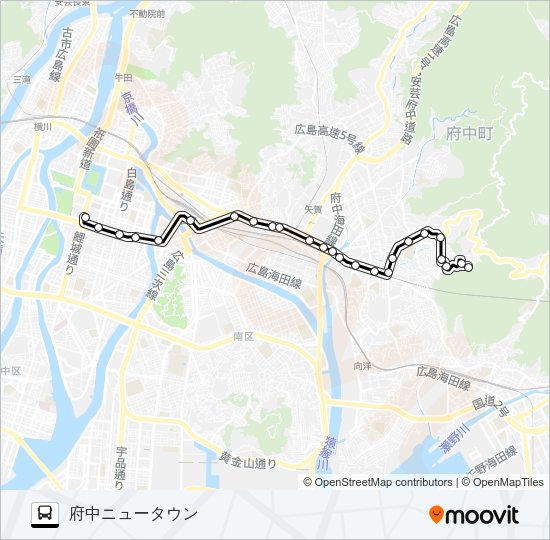 2-5 Bus Line Map