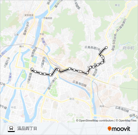 2-7 Bus Line Map