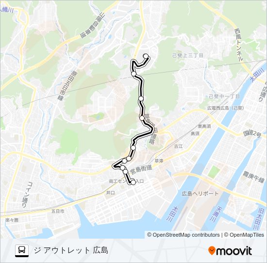 202 Bus Line Map