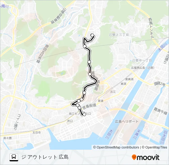 202 Bus Line Map