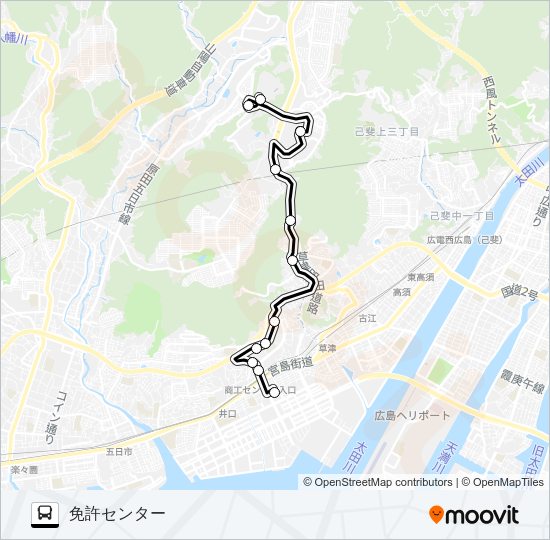 202 Bus Line Map