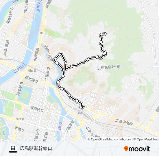 5-2 Bus Line Map