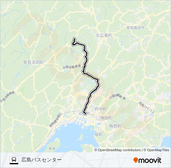 73K Bus Line Map