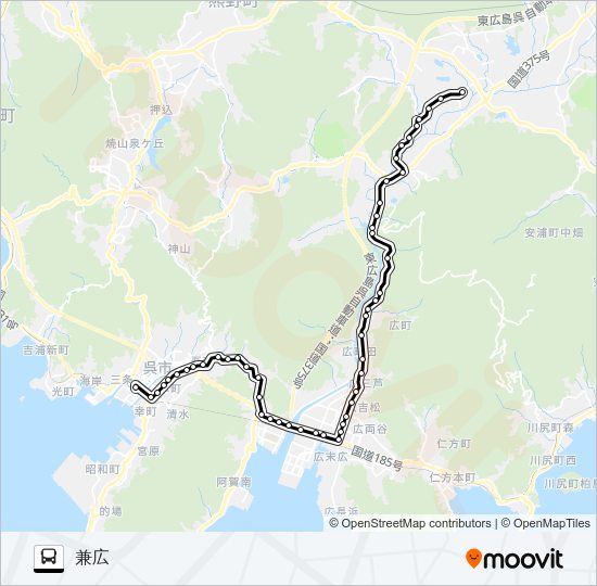 11-6 Bus Line Map