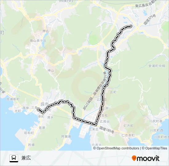 11-6 Bus Line Map