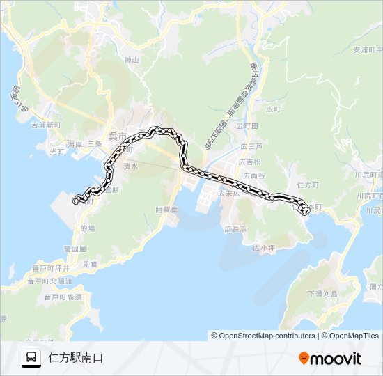11-N Bus Line Map
