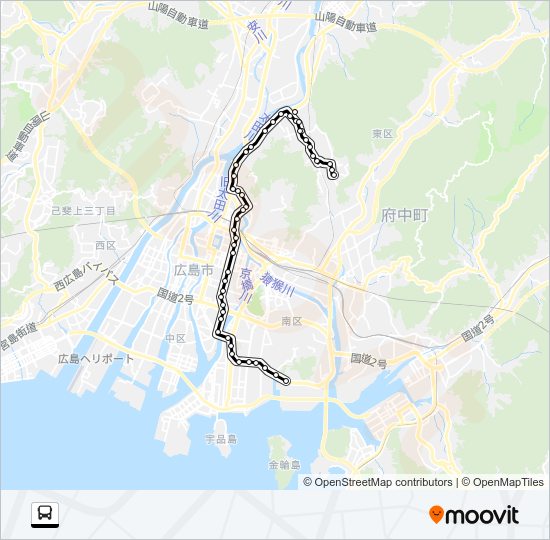 12-1 Bus Line Map