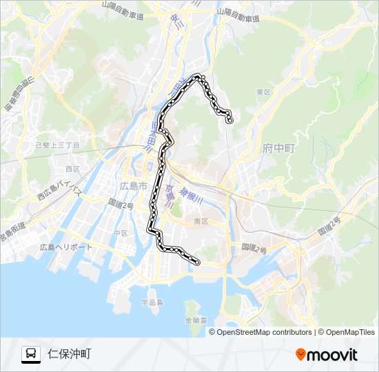 12-1 Bus Line Map