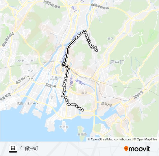 12-2 Bus Line Map