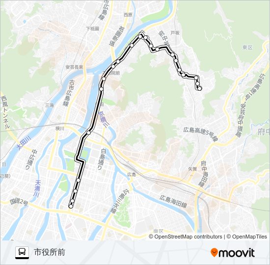 12-3 Bus Line Map