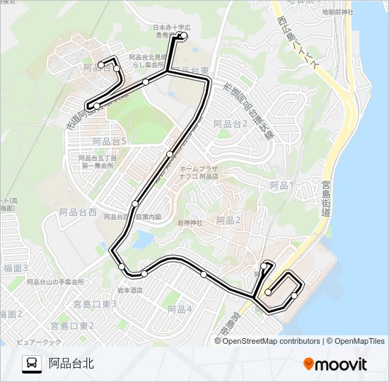 16-7 Bus Line Map