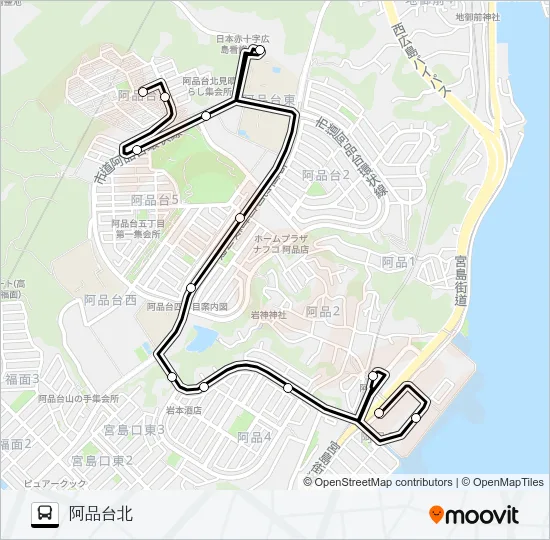 16-7 Bus Line Map