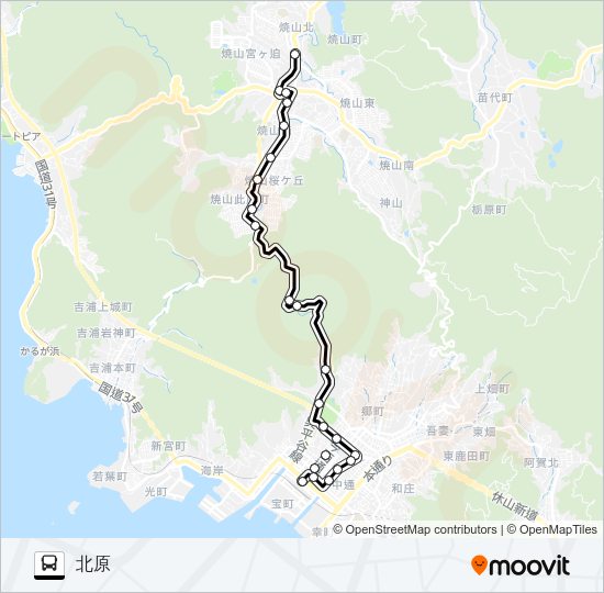 21-2 Bus Line Map