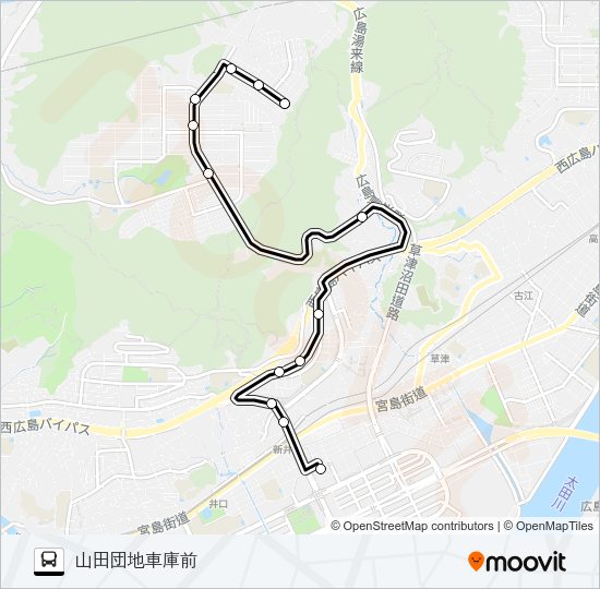 28-1 Bus Line Map