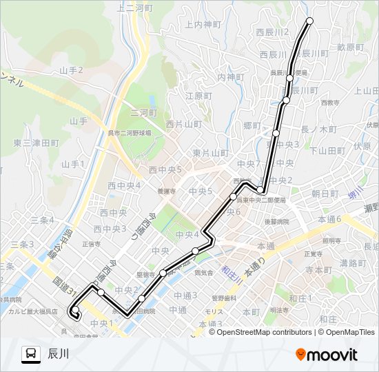 31-1 Bus Line Map