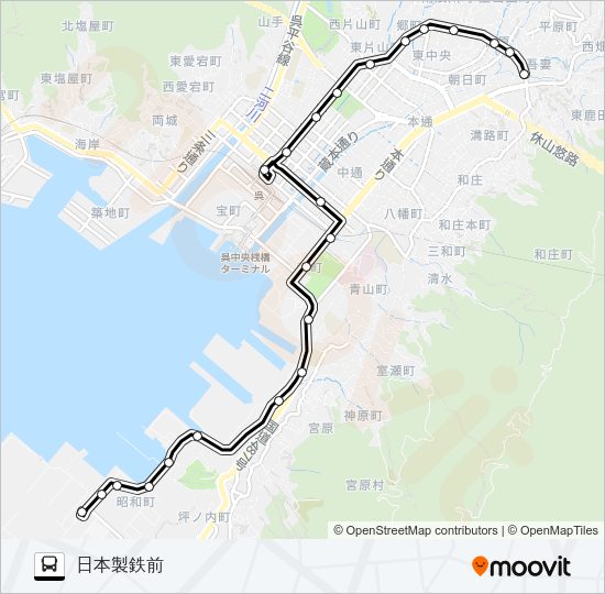 32-1 Bus Line Map