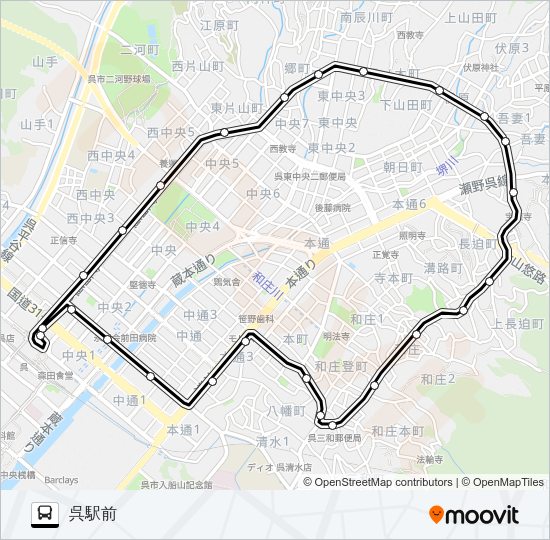 32-2 Bus Line Map