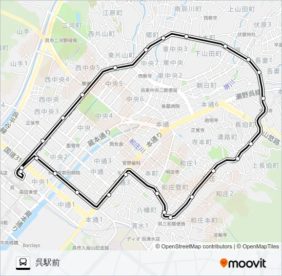 32-2 Bus Line Map