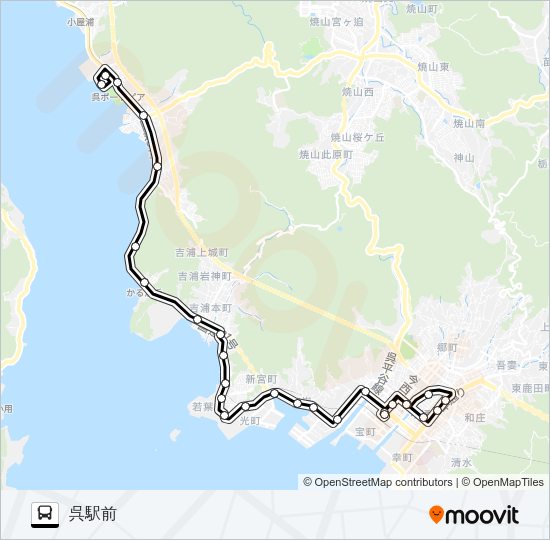 34-C Bus Line Map