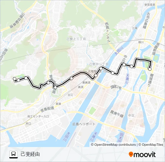 52-2 バスの路線図