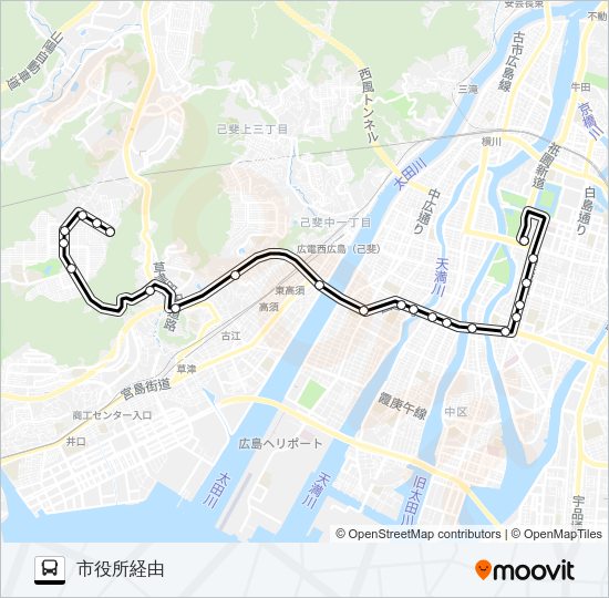 54-1 Bus Line Map