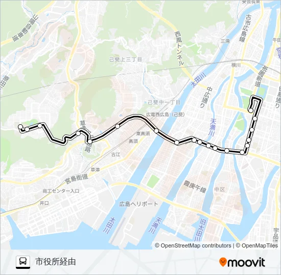 54-2 Bus Line Map