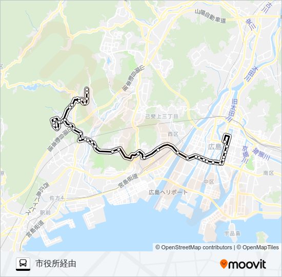 54-3 Bus Line Map