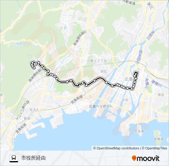 54-4 Bus Line Map