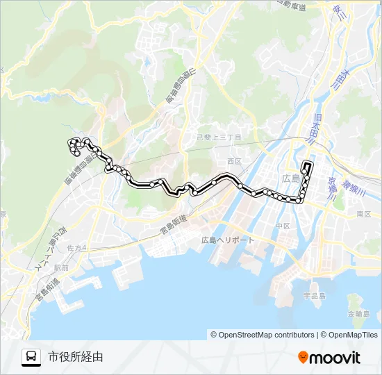 54-4 バスの路線図