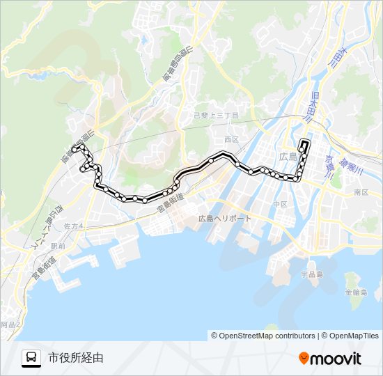 55-1 Bus Line Map