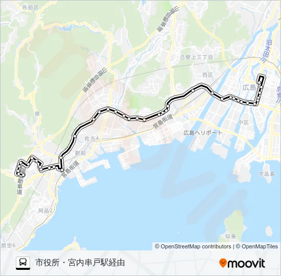55-2 Bus Line Map