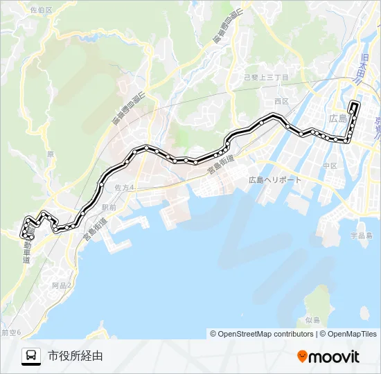 55-2 Bus Line Map