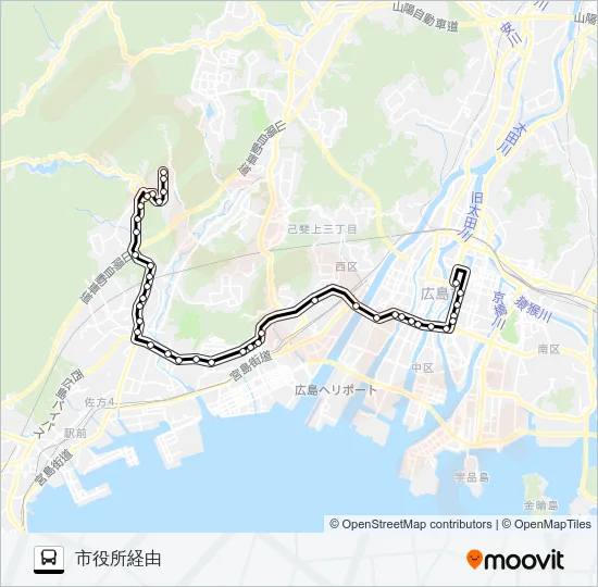 55-3 Bus Line Map