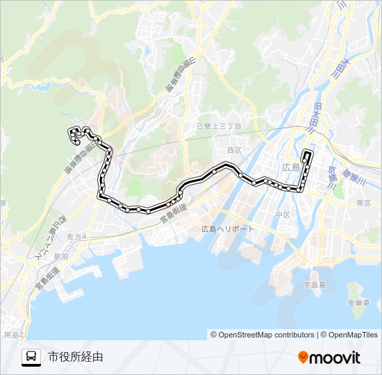 55-4 Bus Line Map