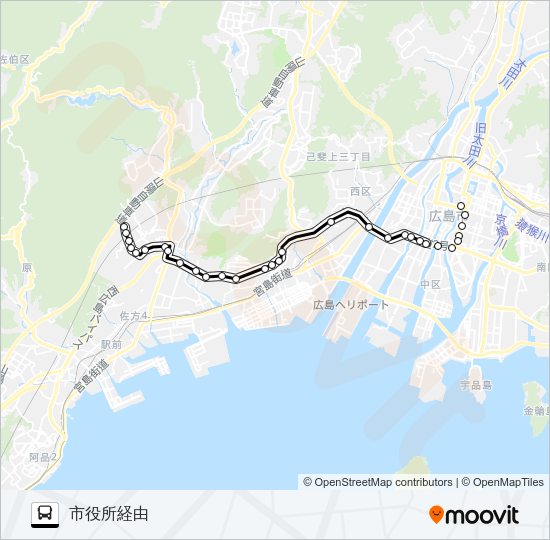 55-5 Bus Line Map
