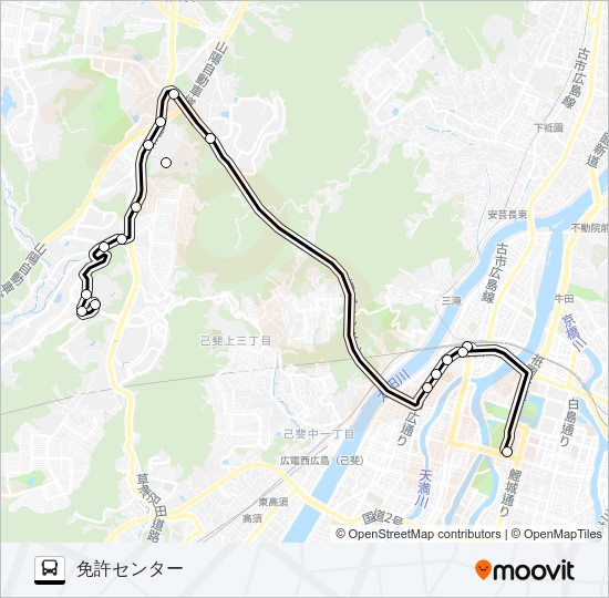 61-1 Bus Line Map