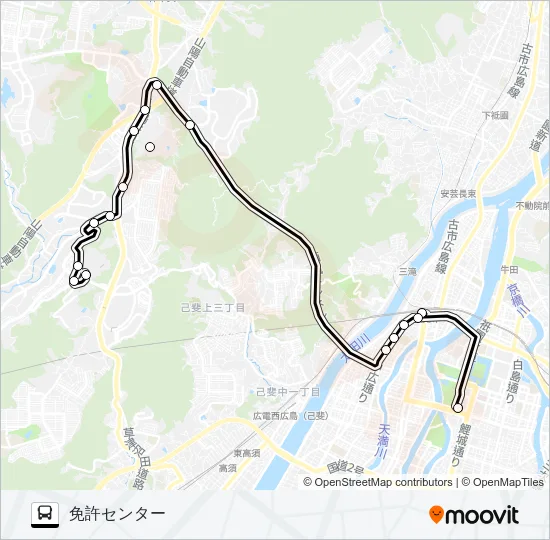 61-1 バスの路線図