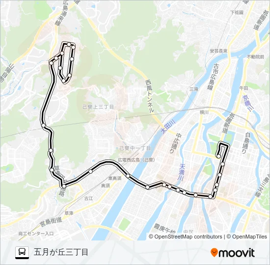 61-2 バスの路線図
