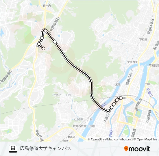 61-9 Bus Line Map