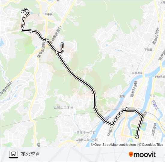 63-1 Bus Line Map