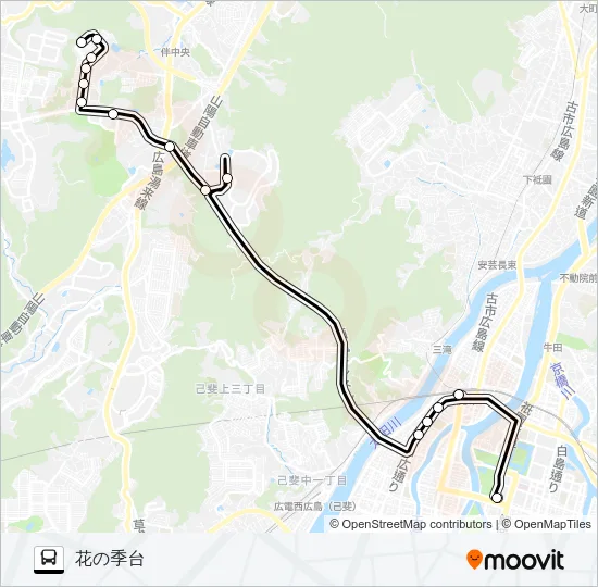 63-1 バスの路線図