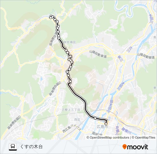 64-1 Bus Line Map