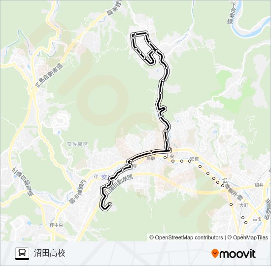 70-4 Bus Line Map