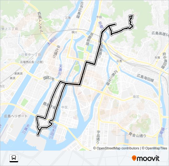 6-1・6-3 Bus Line Map